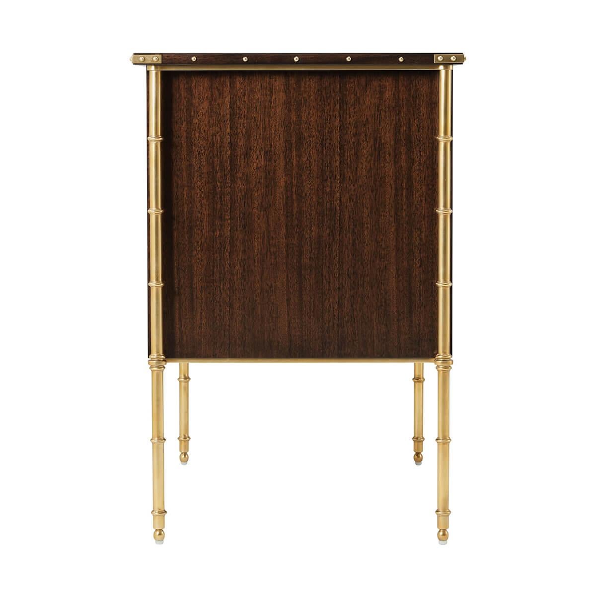 Mahogany Mid Century Modern Nightstand In New Condition For Sale In Westwood, NJ