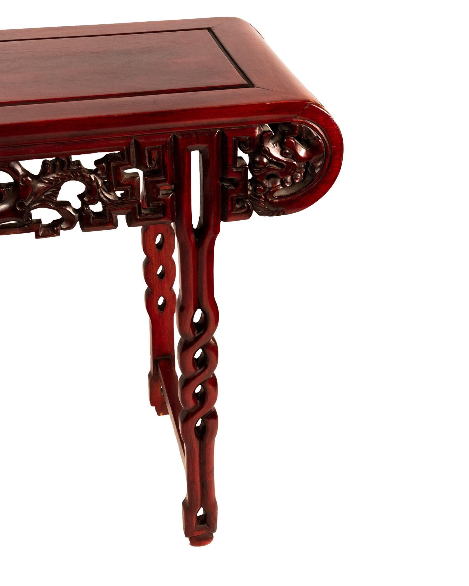 20th Century Mahogany Ming Chinese Altar Table For Sale