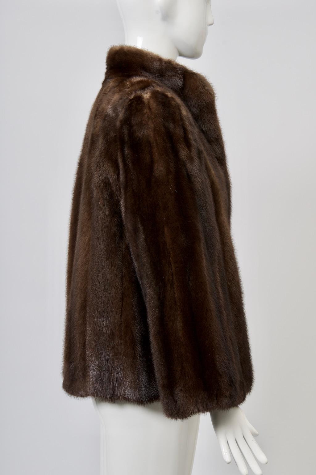 Mahogany Mink Jacket en Bueno estado para la venta en Alford, MA