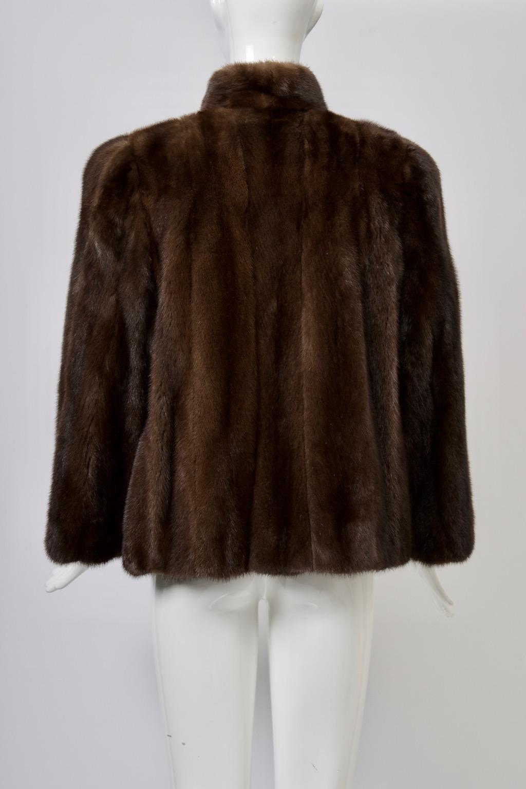 De las mujeres Mahogany Mink Jacket en venta