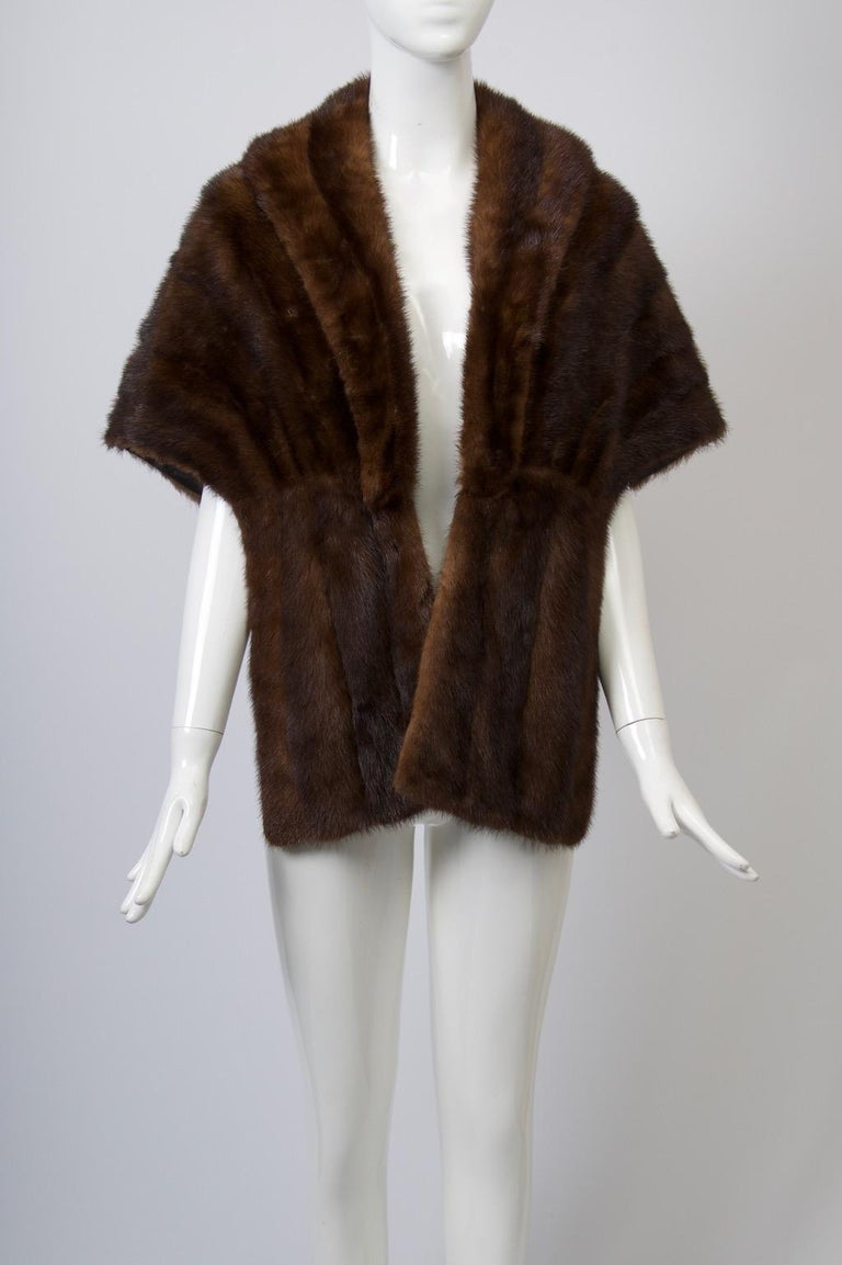 Mahogany Mink Stole For Sale at 1stDibs