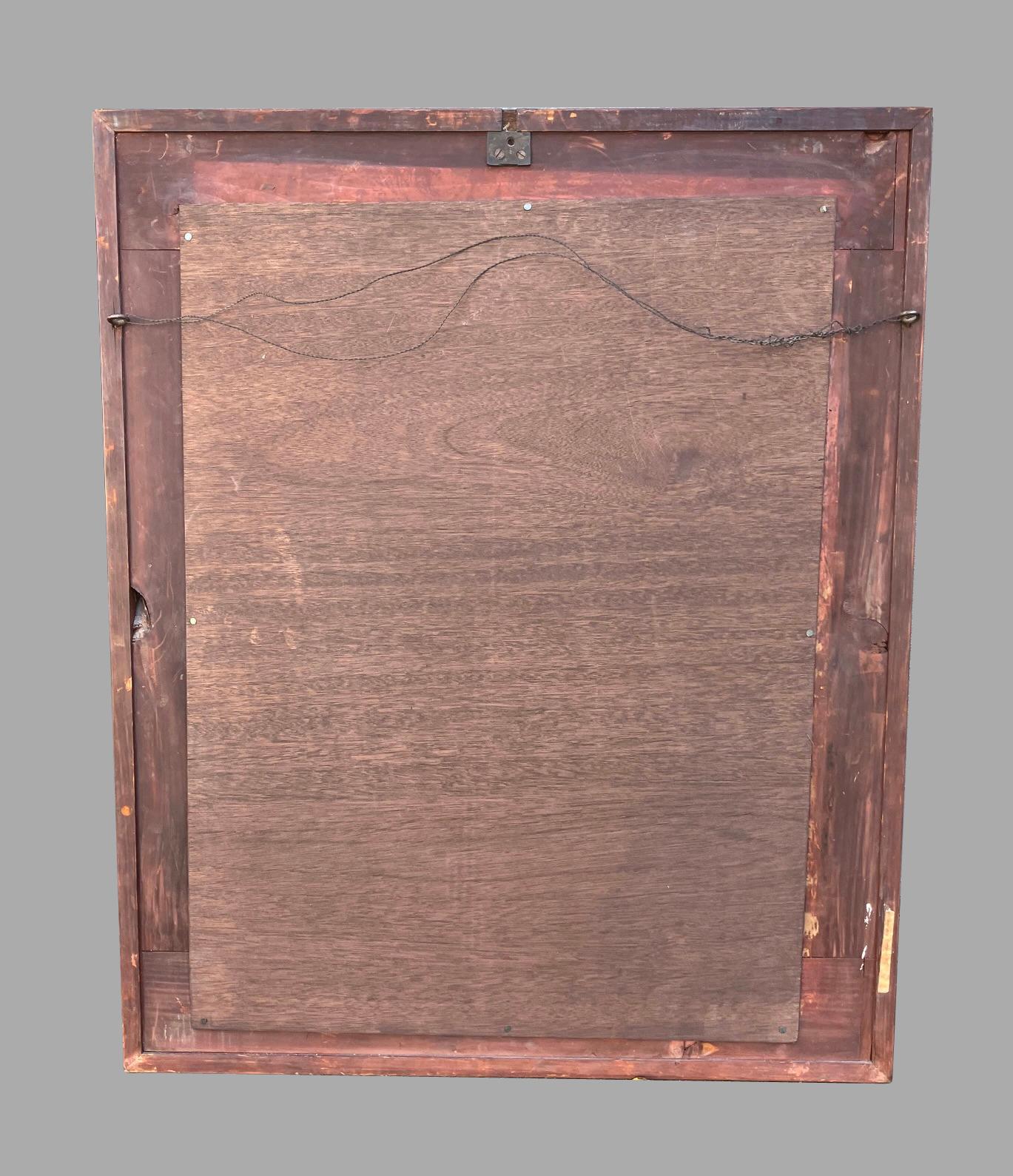 XIX secolo Specchio in mogano