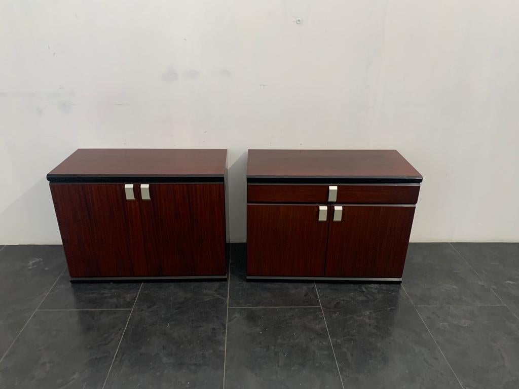 Mahogany Modular Furniture, 1970s, Set of 6 For Sale 1