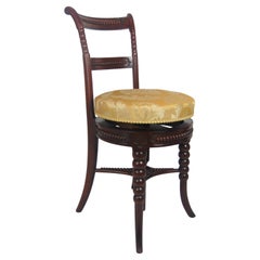 Revolving Music Stool English 19th Century