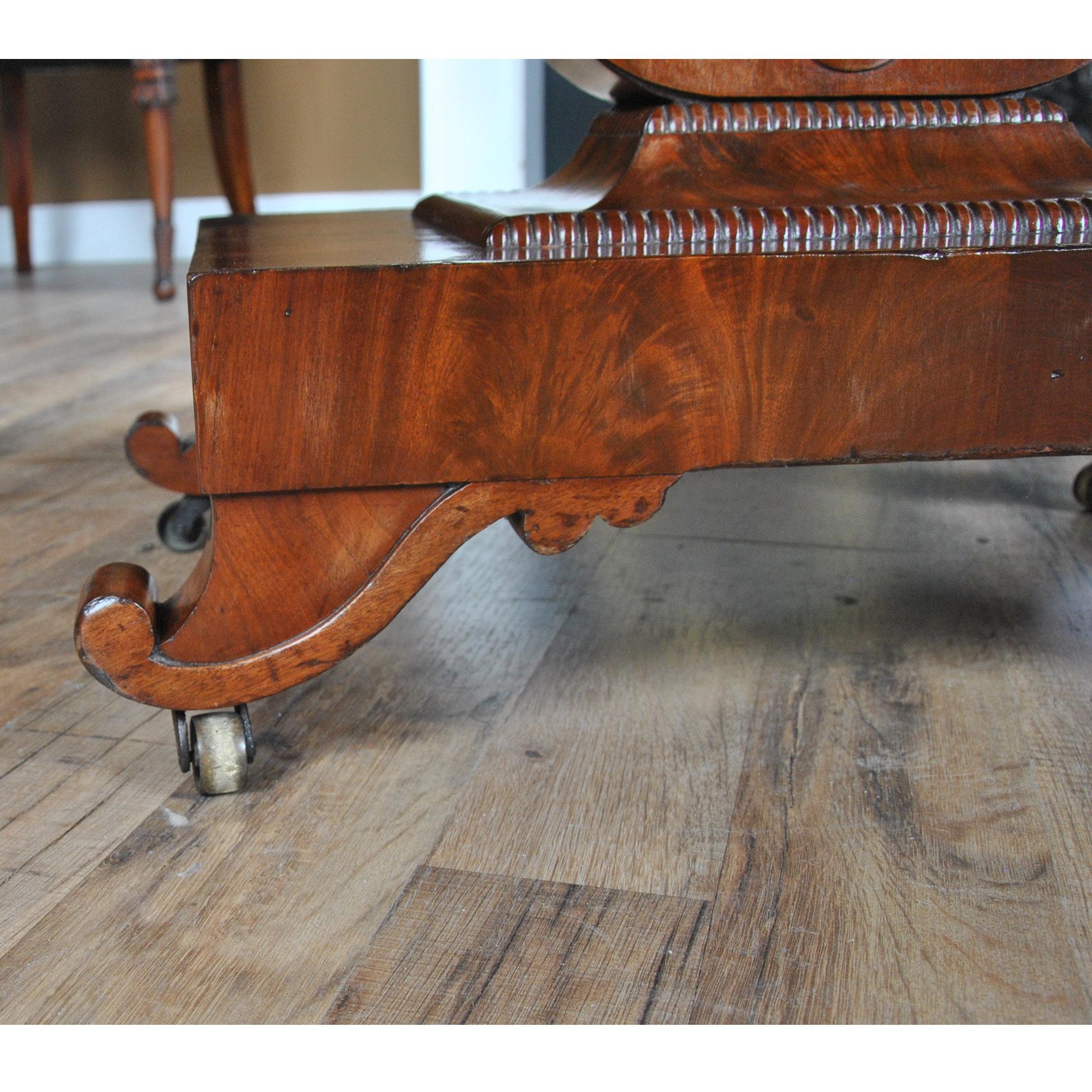 Mahogany Neoclassical Game Table 3
