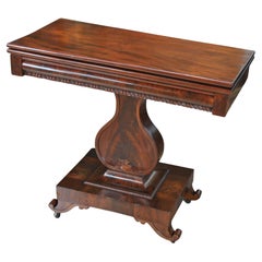 Mahogany Neoclassical Game Table