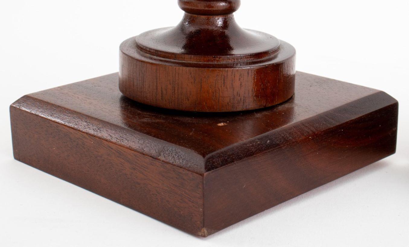 Mahogany Neoclassical Urn Architectural Finial, 2 For Sale 1