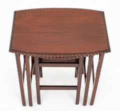 Mahogany Nest of Tables Antique