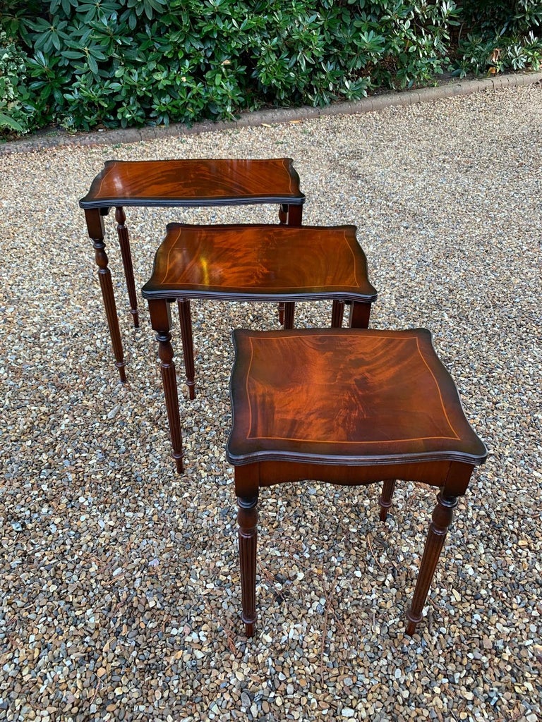 Mahogany Nest of Tables, Set of 3 at 1stDibs mahogany nest of tables, mahogany nesting tables