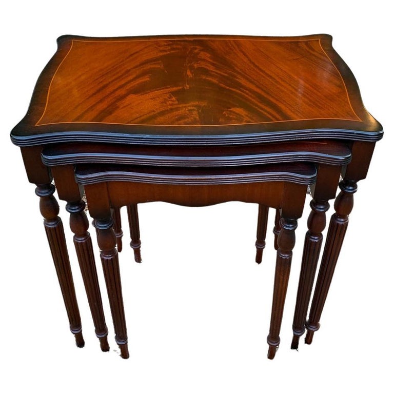 Mahogany Nest of Tables, Set of 3 at 1stDibs mahogany nest of tables