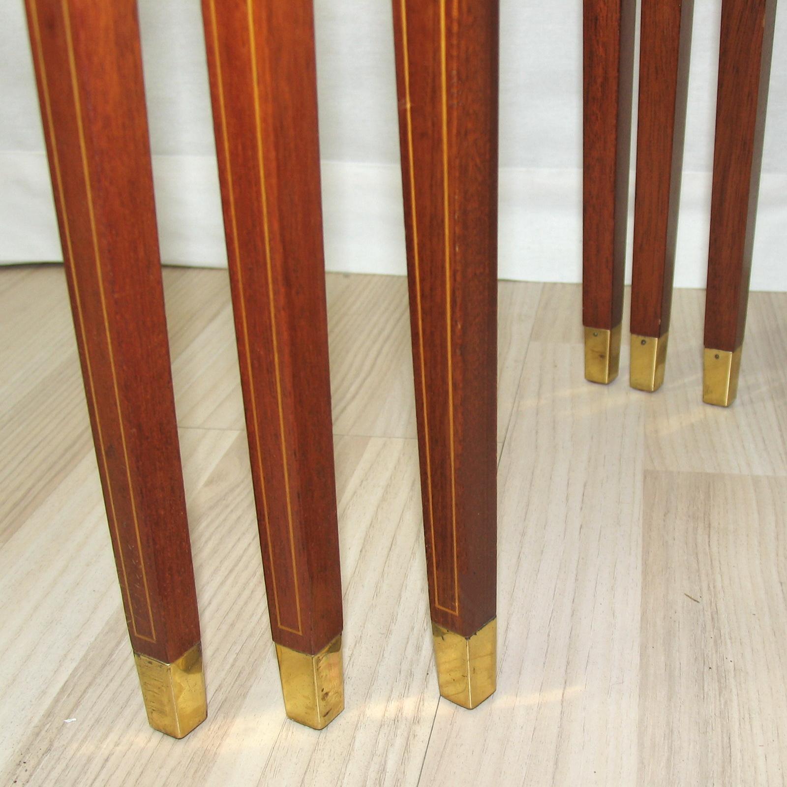 Mahogany Nesting Tables, Bodafors, Sweden, 1950s For Sale 3