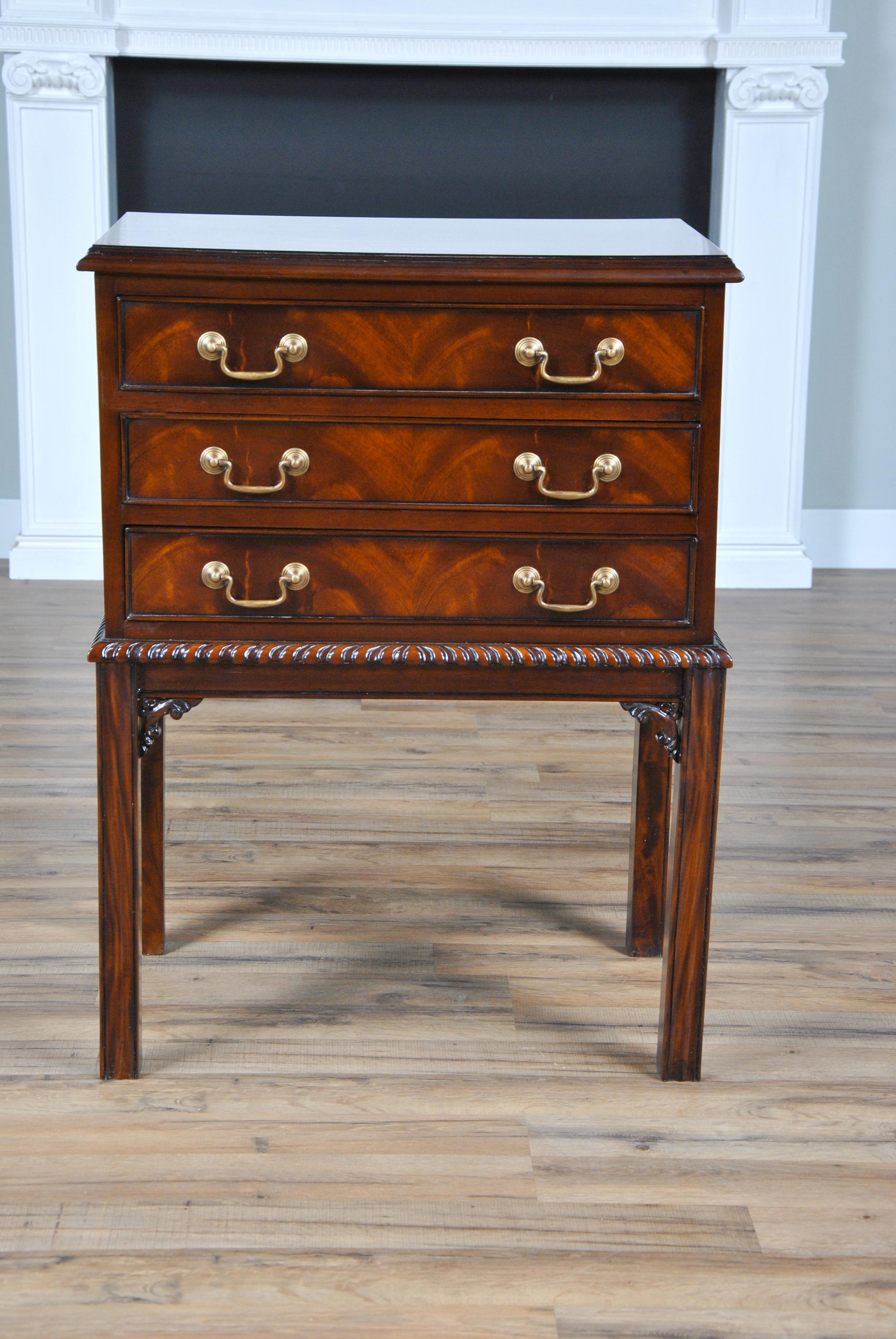 Chippendale Mahogany Night Stand  For Sale