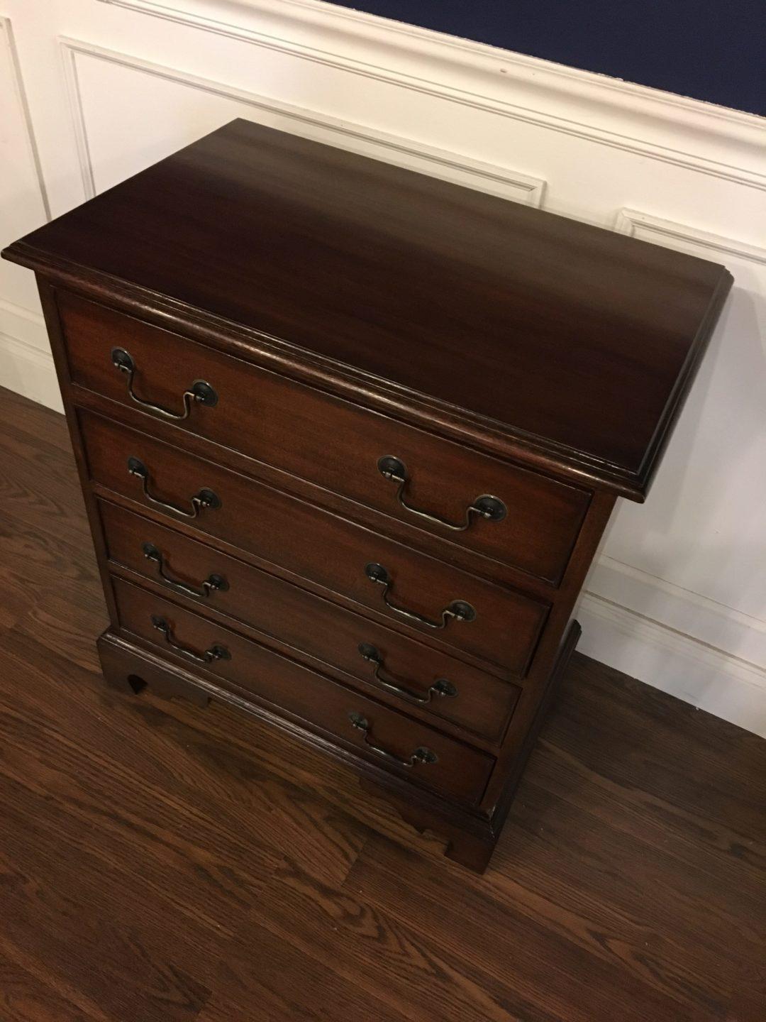 Regency Mahogany Nightstand by Leighton Hall For Sale