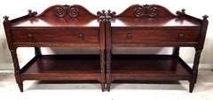 Mahogany Nightstands Bedside Tables King Size by Ralph Lauren