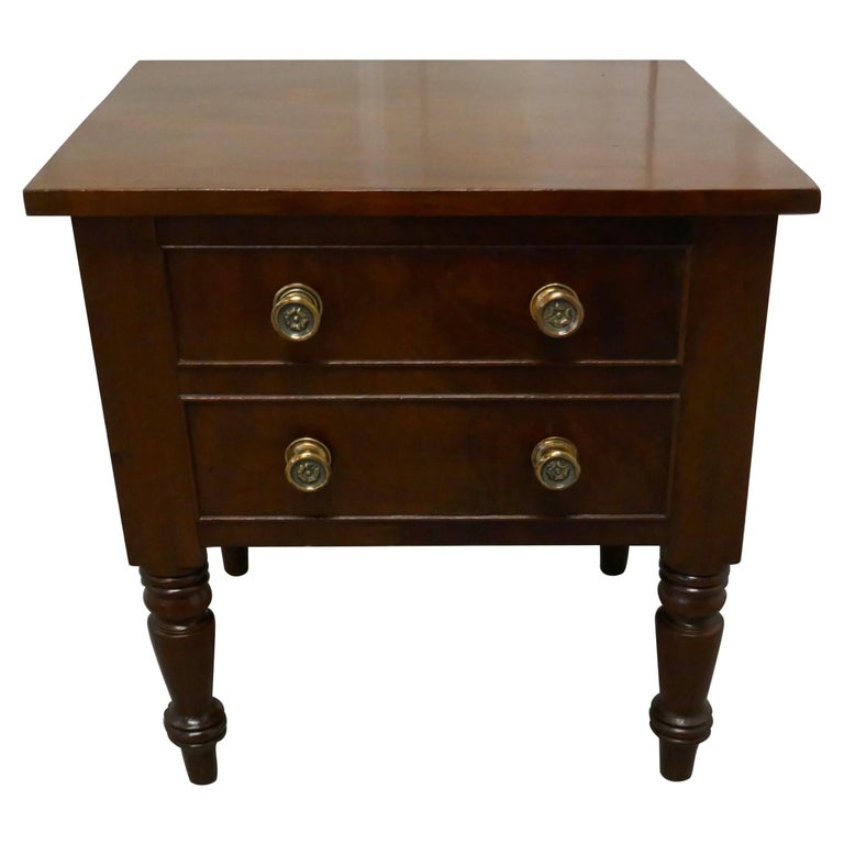 Mahogany Occasional Table with Storage Compartment For Sale at 1stDibs