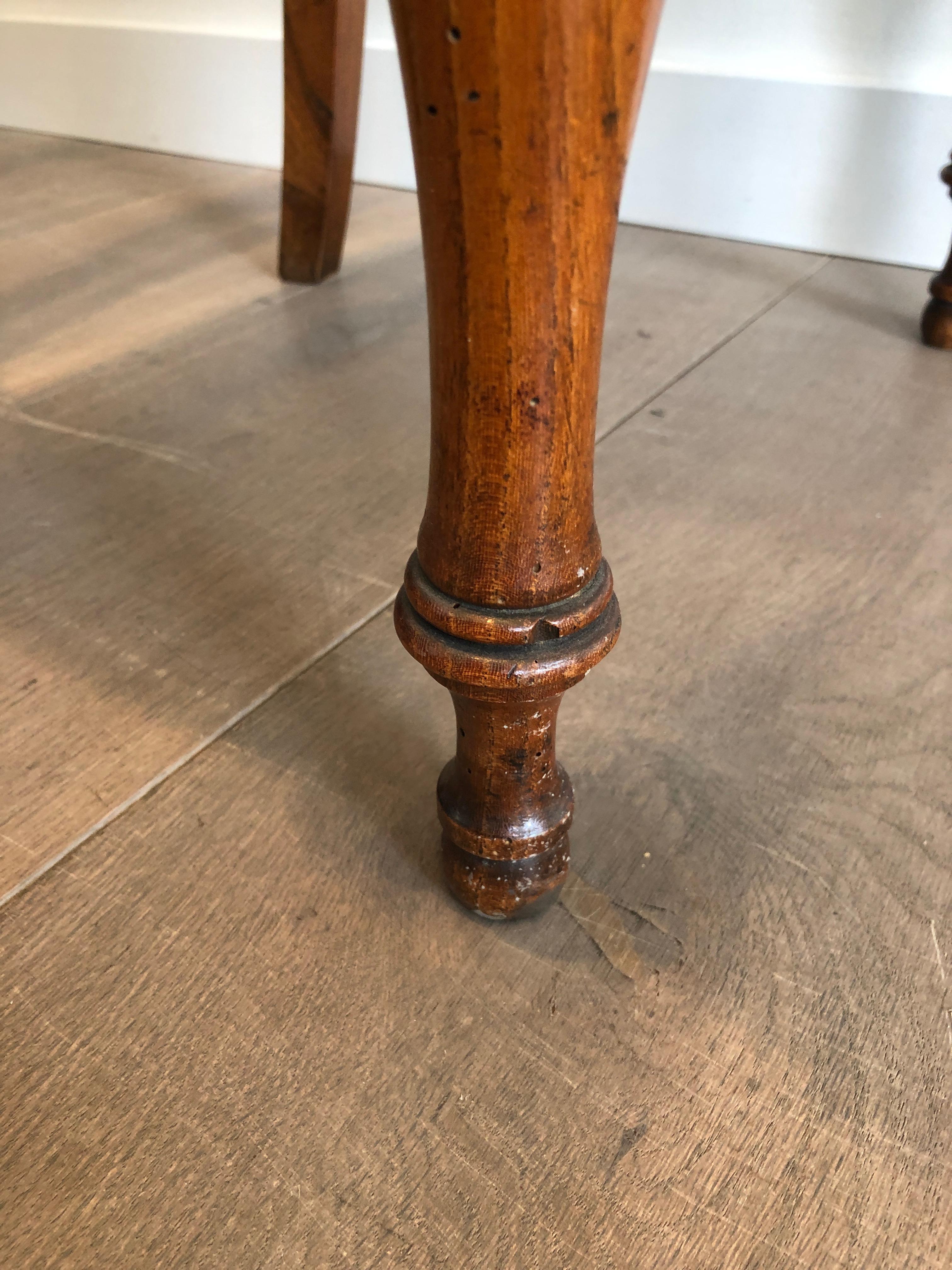 Fauteuil de bureau en acajou avec décorations en col de cygne  de la période Régence anglaise en vente 1