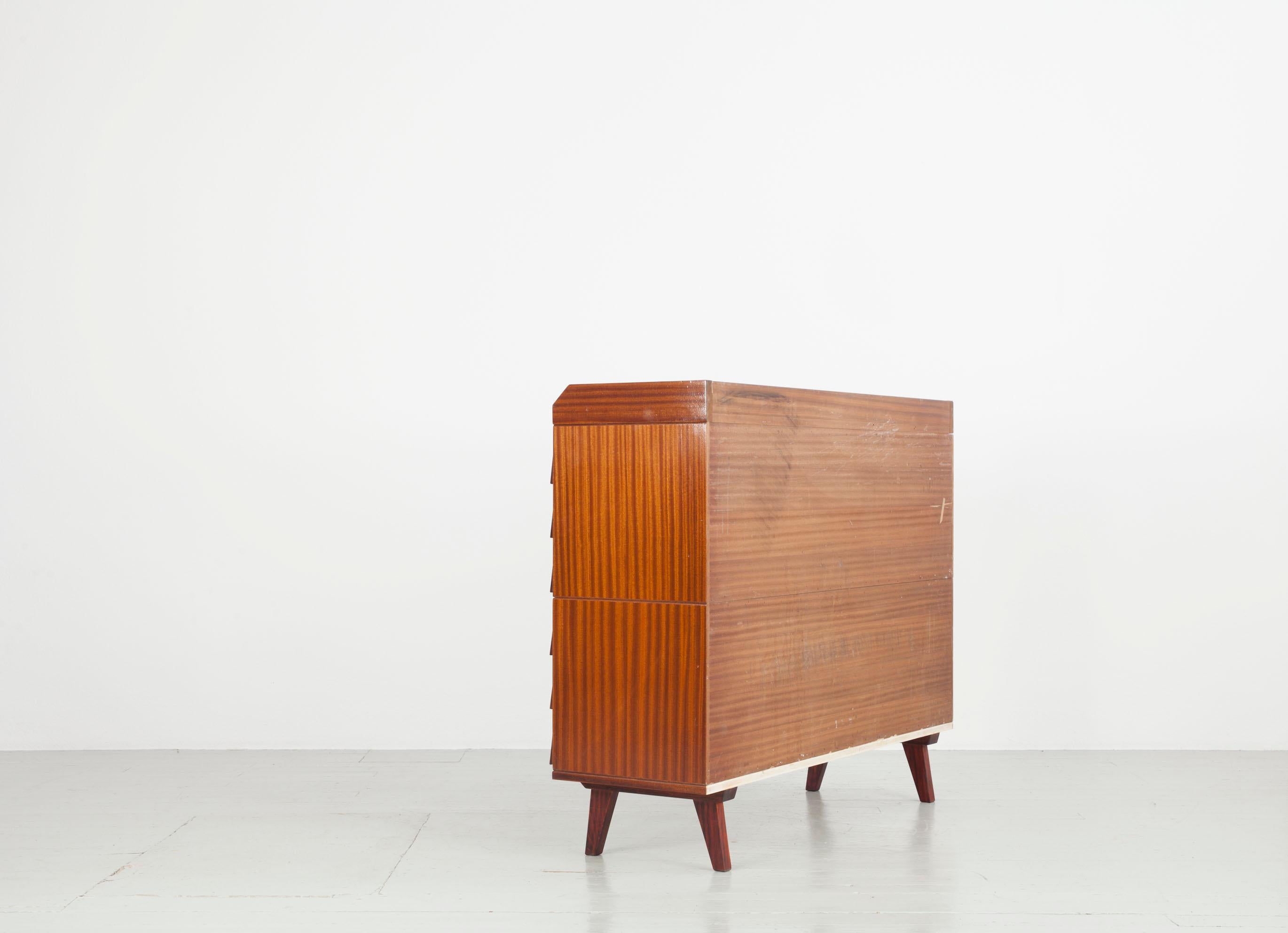 Mid-20th Century Mahogany Office Chest of Drawers, Manufactured by 