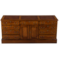 Mahogany Office File Cabinet Credenza with Cabinet Doors
