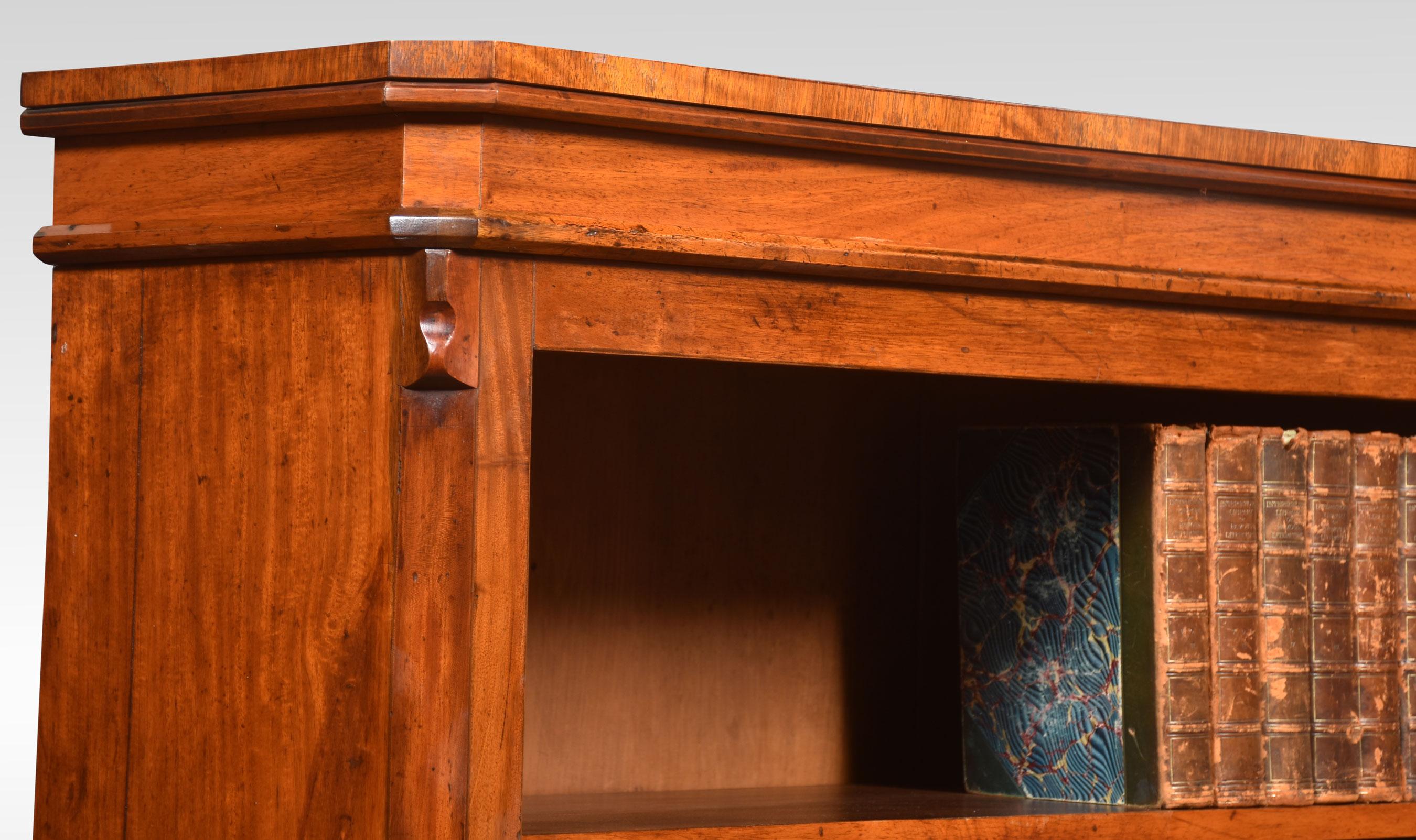 Mahogany Open Bookcase In Good Condition In Cheshire, GB