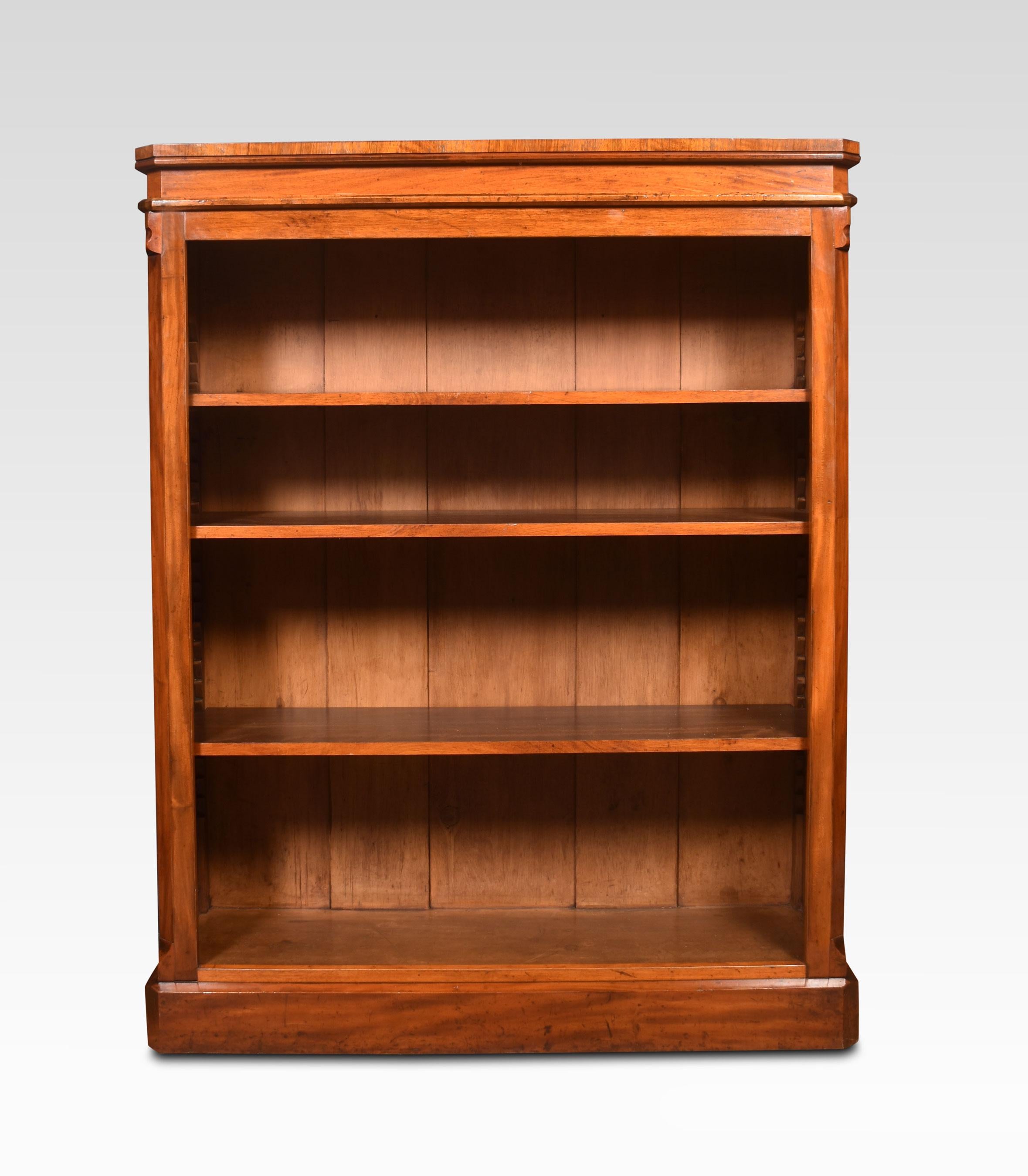 Mahogany Open Bookcase 1