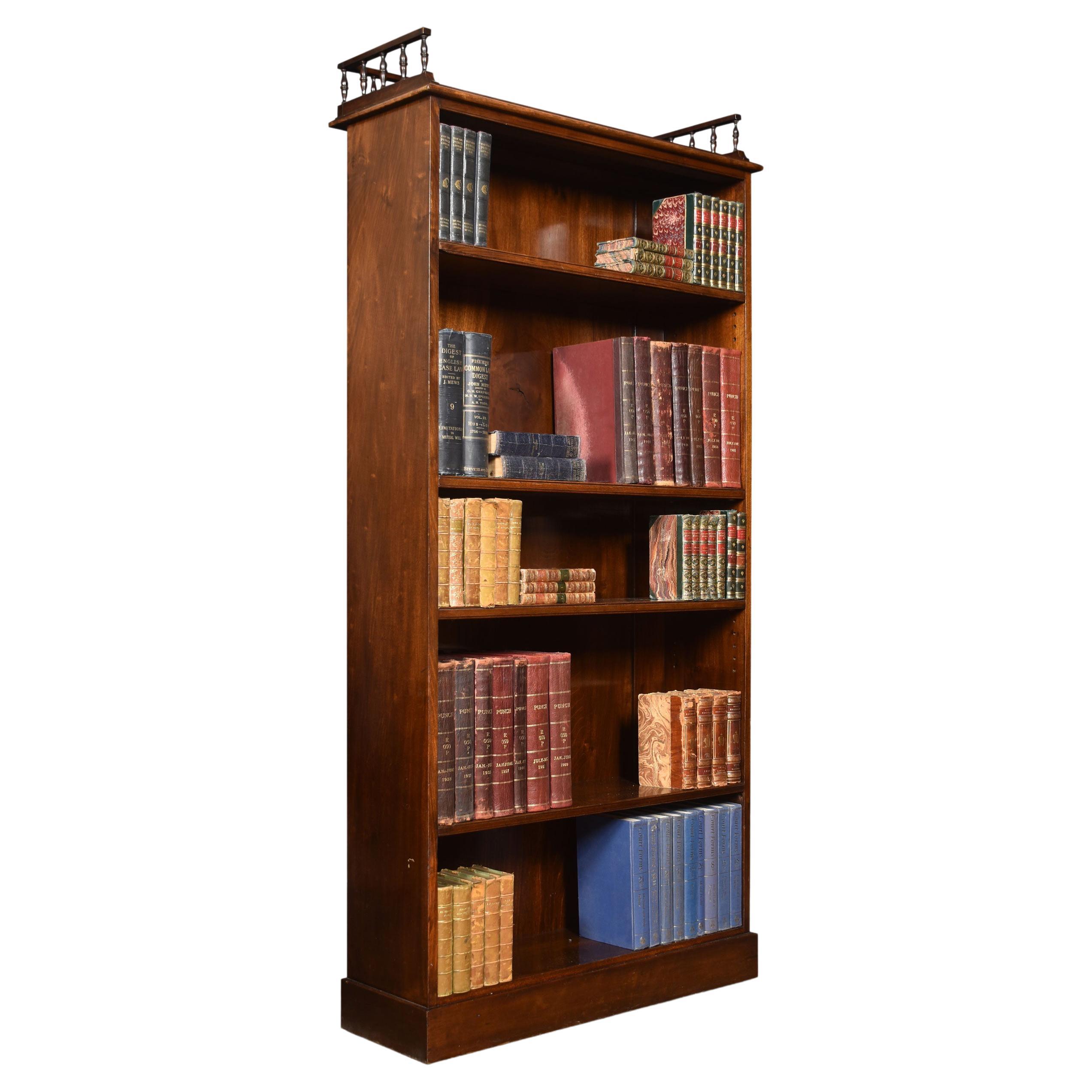 Mahogany Open Bookcase
