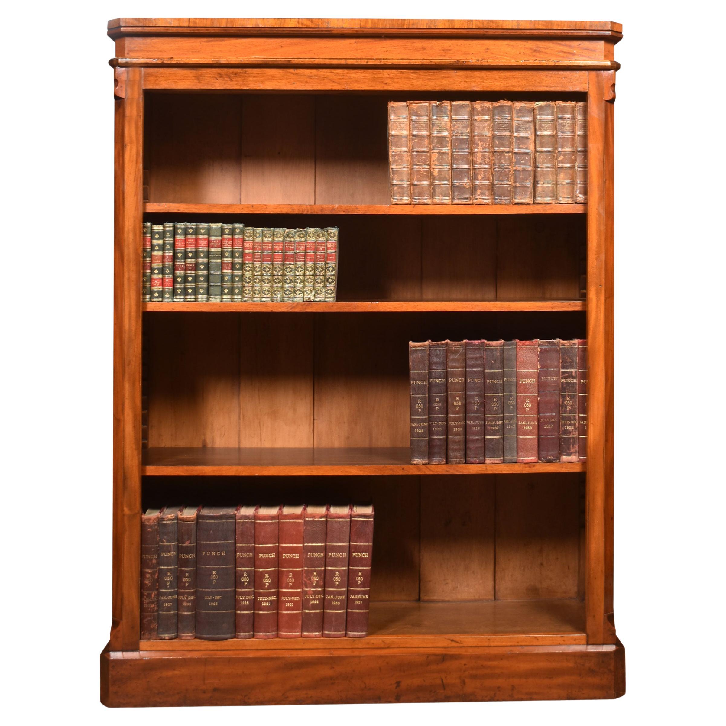 Mahogany Open Bookcase