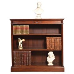 Mahogany open bookcase