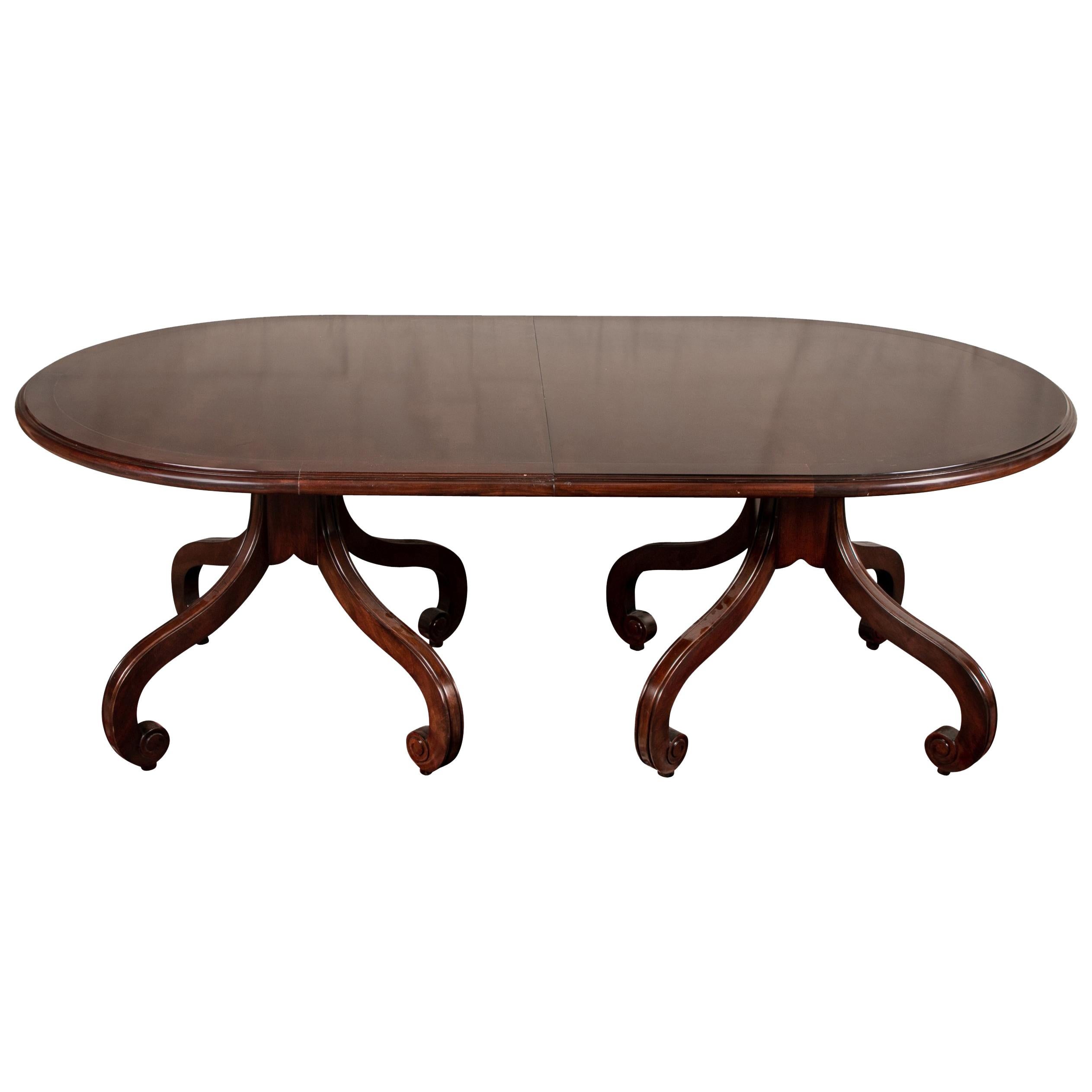 Mahogany Oval Dining Table
