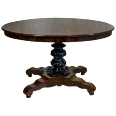 Mahogany, Oval Table, circa the 19th Century
