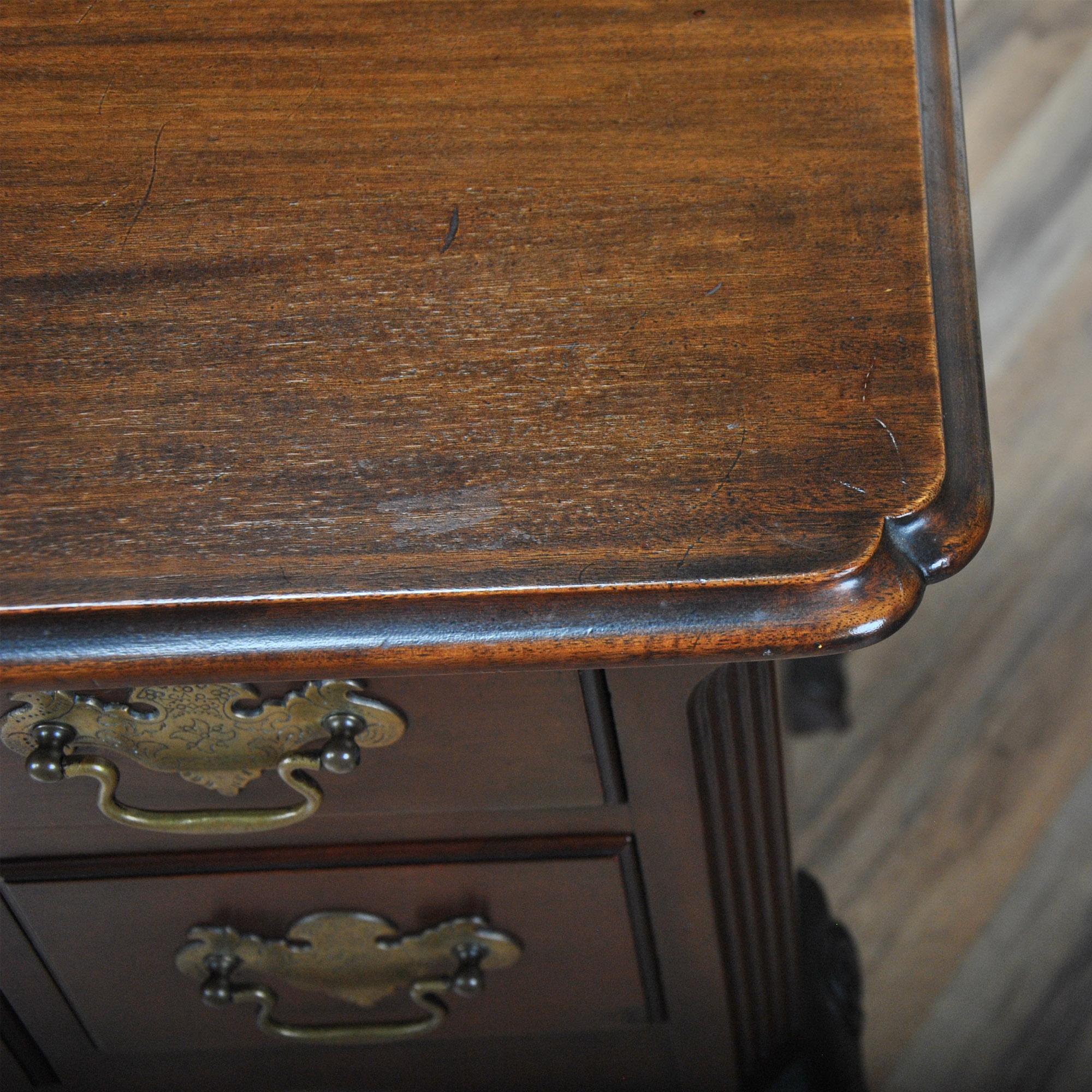 American Mahogany Paine Chippendale Lowboy