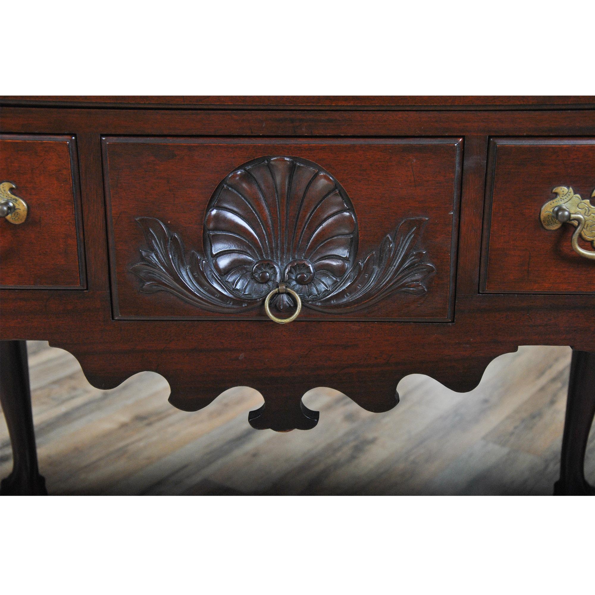 Mid-20th Century Mahogany Paine Chippendale Lowboy