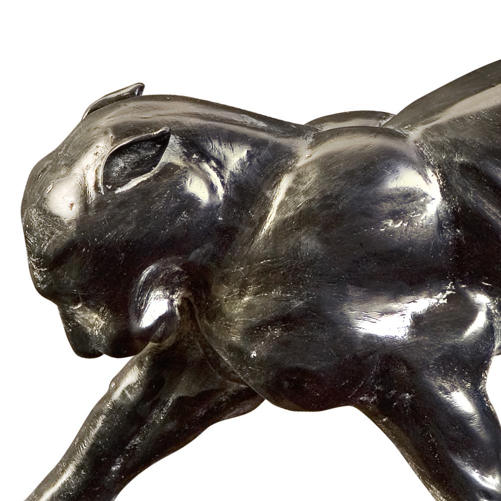 Mahogany Panther Sculpture  In New Condition In Paris, FR