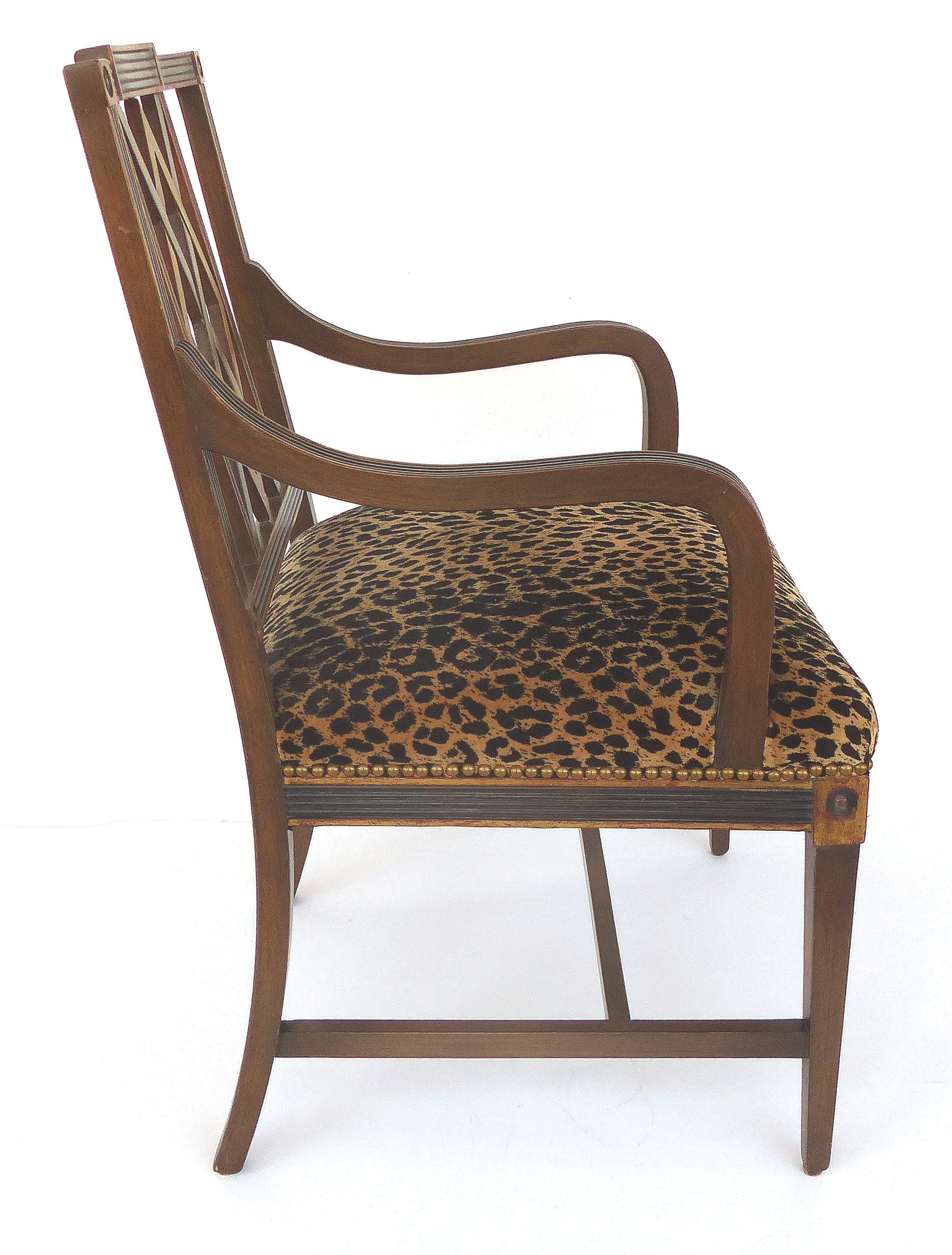 leopard dining chairs