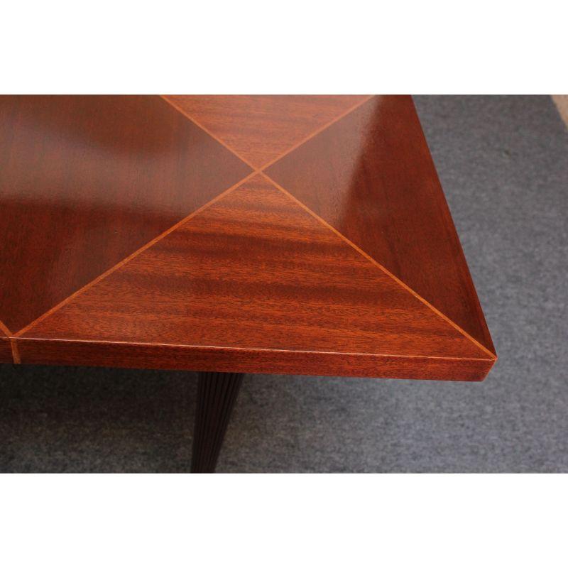 Mahogany Parquetry Dining Table by Tommi Parzinger for Charak 7