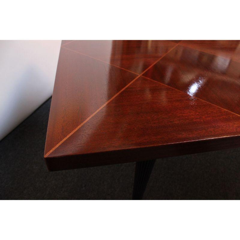 Mahogany Parquetry Dining Table by Tommi Parzinger for Charak 8