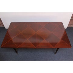 Mahogany Parquetry Dining Table by Tommi Parzinger for Charak
