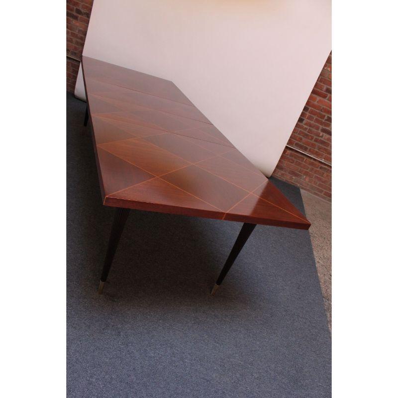 Mid-20th Century Mahogany Parquetry Dining Table by Tommi Parzinger for Charak