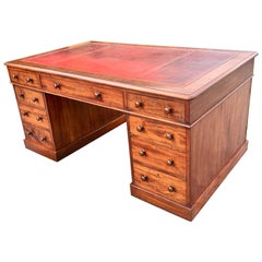  Partners Desk, Mahogany  English, circa 1860