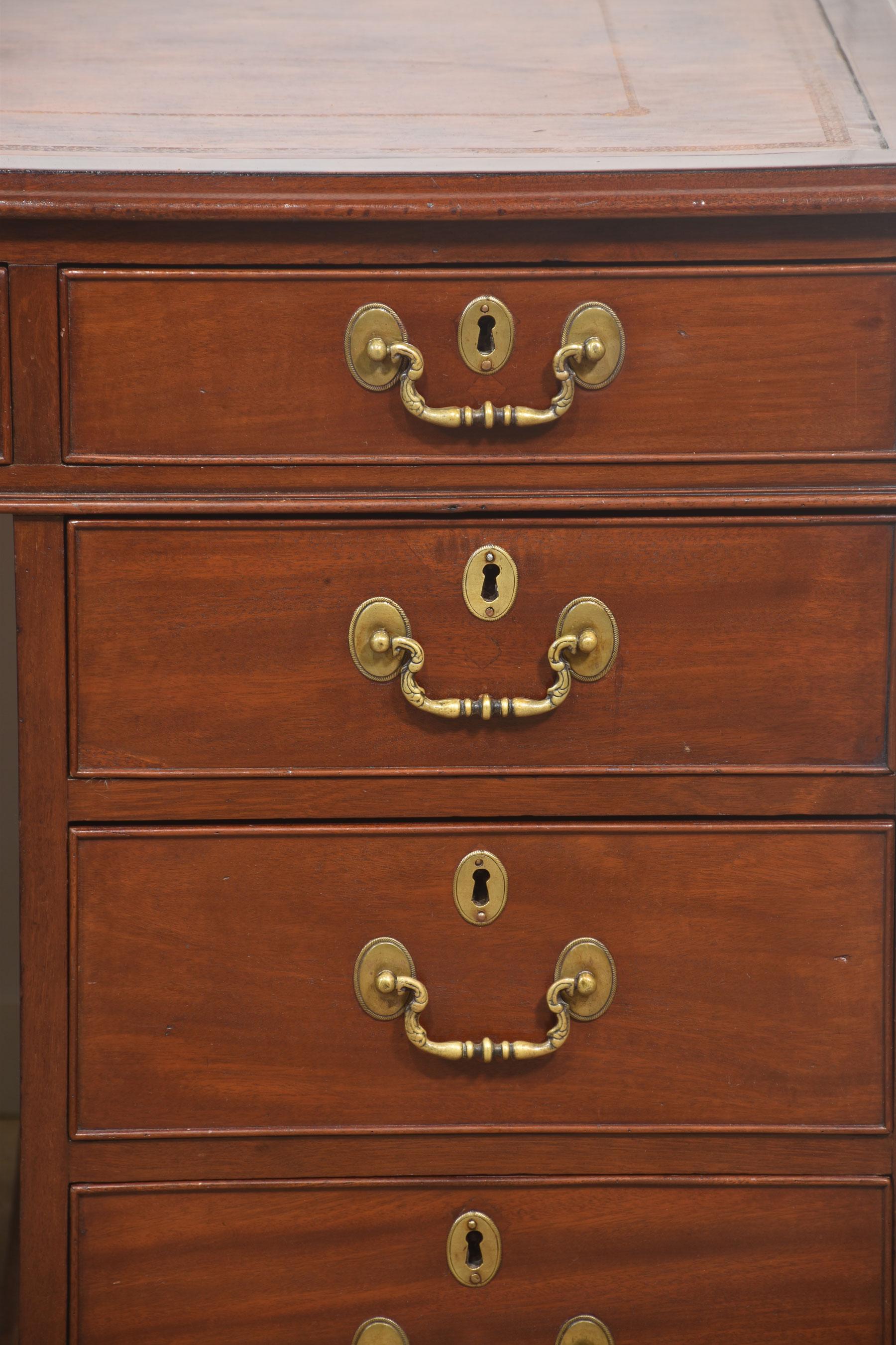 Mahogany partners desk For Sale 5