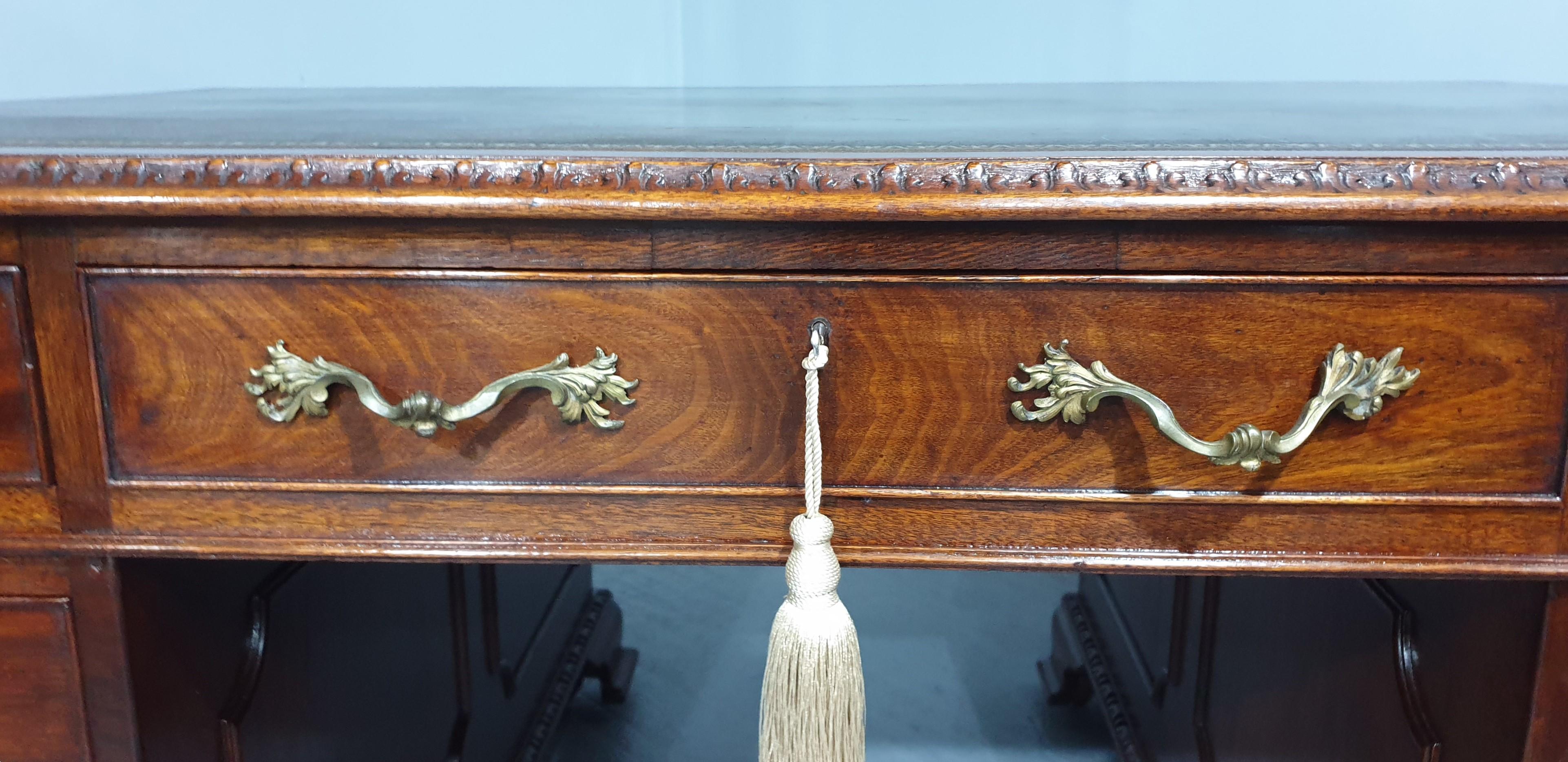 19th Century Mahogany Partners Desk