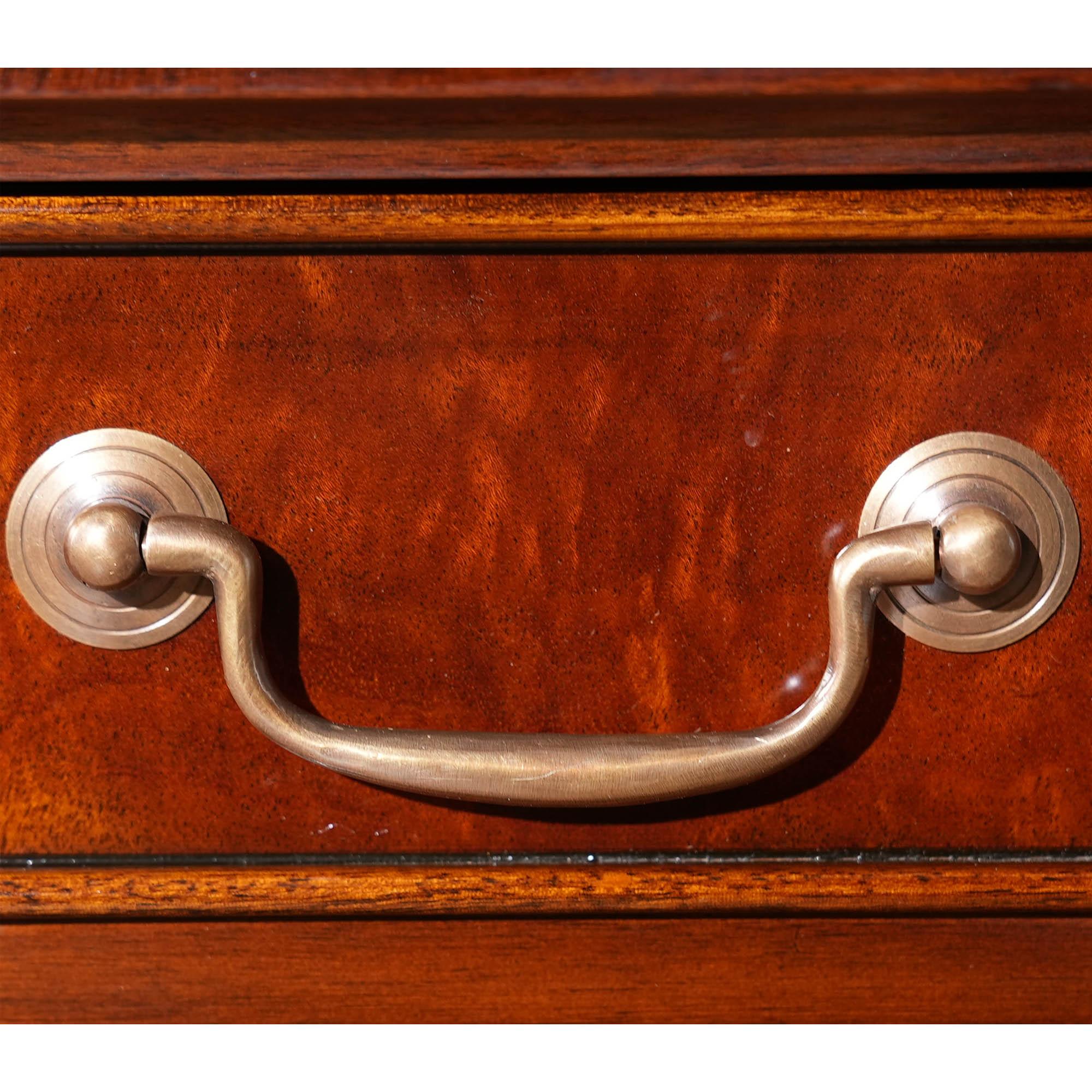 Cuir Bureau des partenaires en acajou en vente