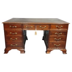 Antique Mahogany Pedestal Desk