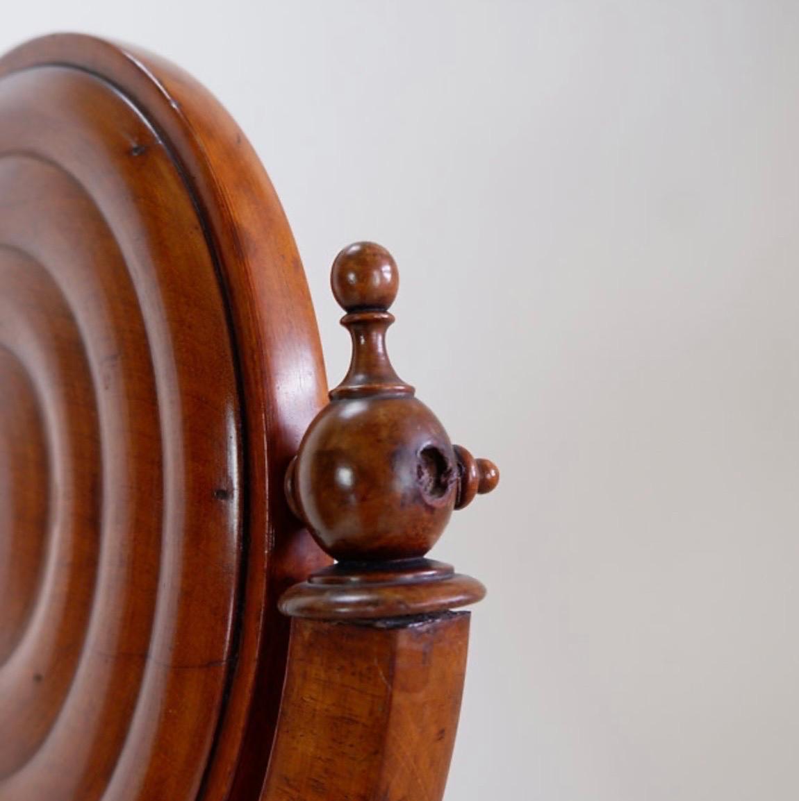 Mahogany Psyche barber mirror - Turned Wood For Sale 9