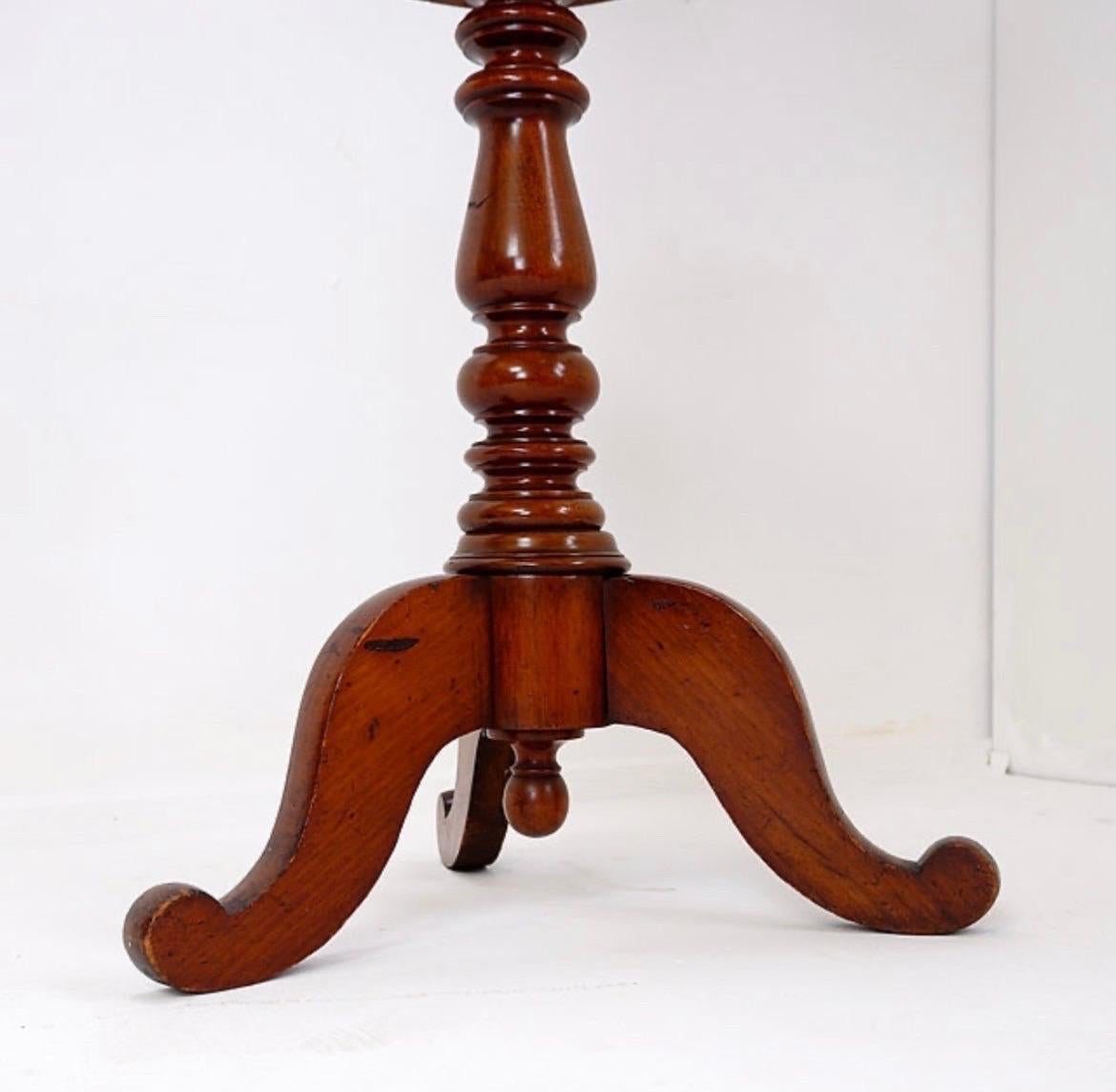 Plywood Mahogany Psyche barber mirror - Turned Wood For Sale