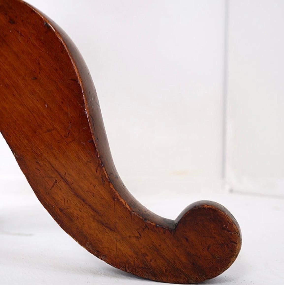 Mahogany Psyche barber mirror - Turned Wood For Sale 2