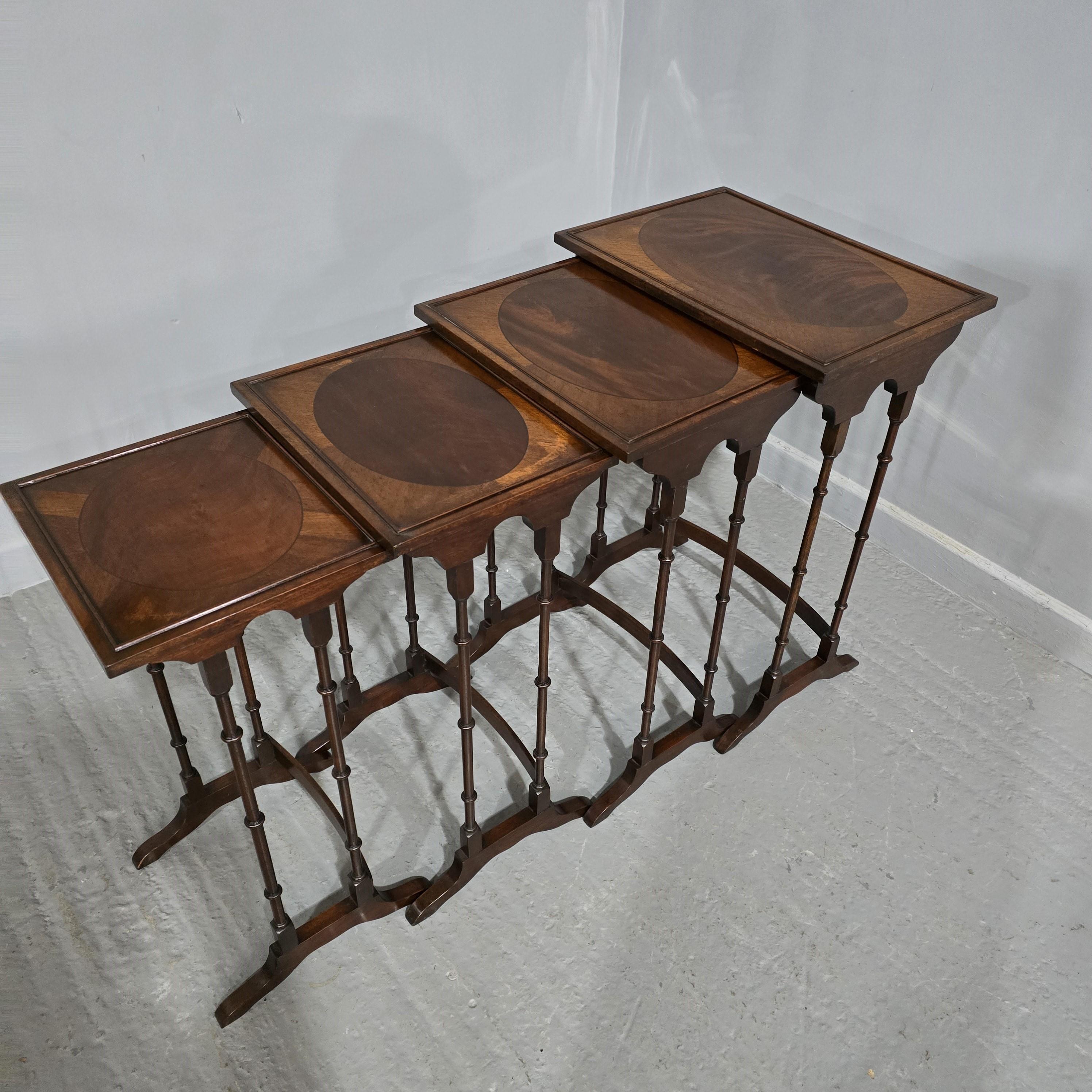 George I Mahogany Quartetto Nest of Tables For Sale