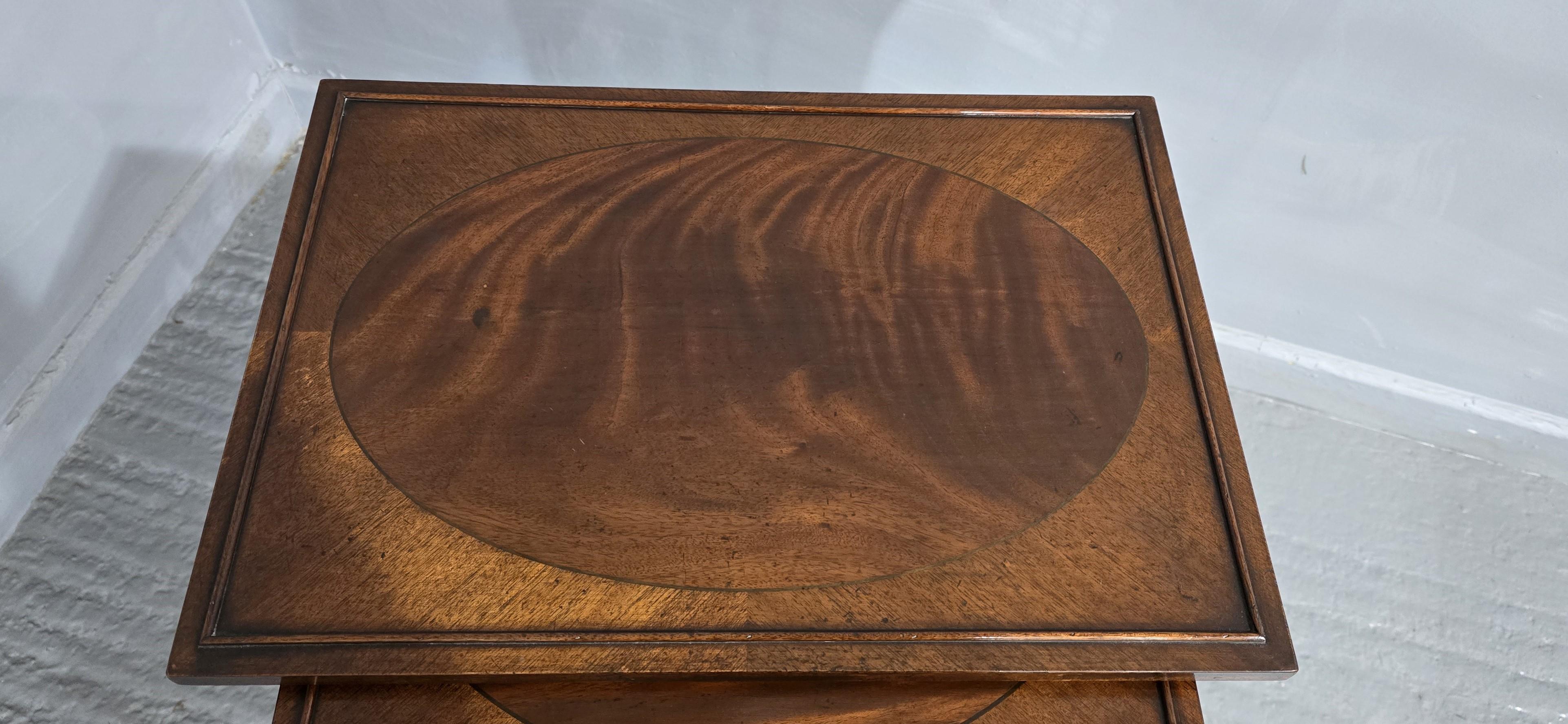 20th Century Mahogany Quartetto Nest of Tables For Sale
