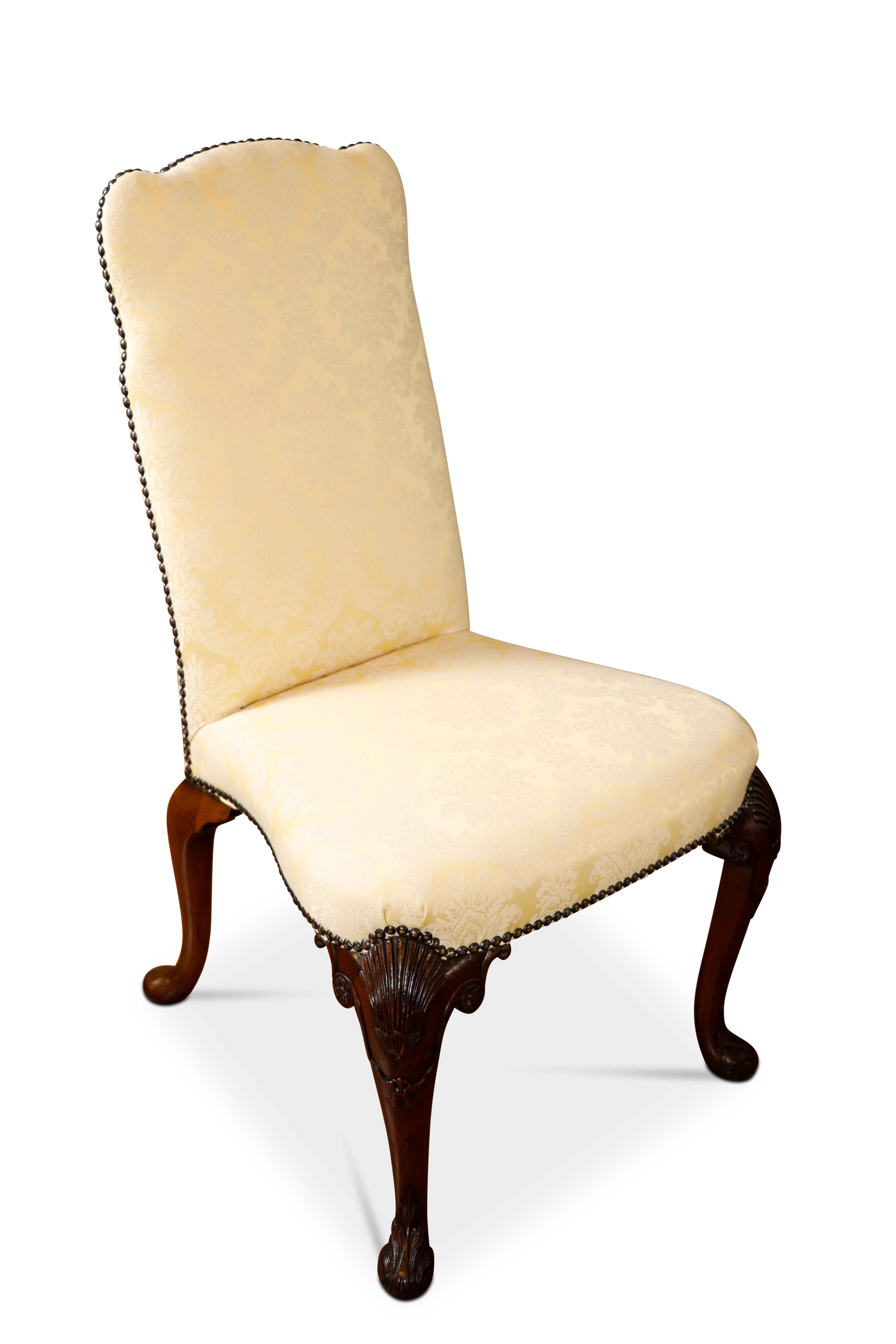 Mahogany Queen Anne Style Dining Chairs For Sale 5