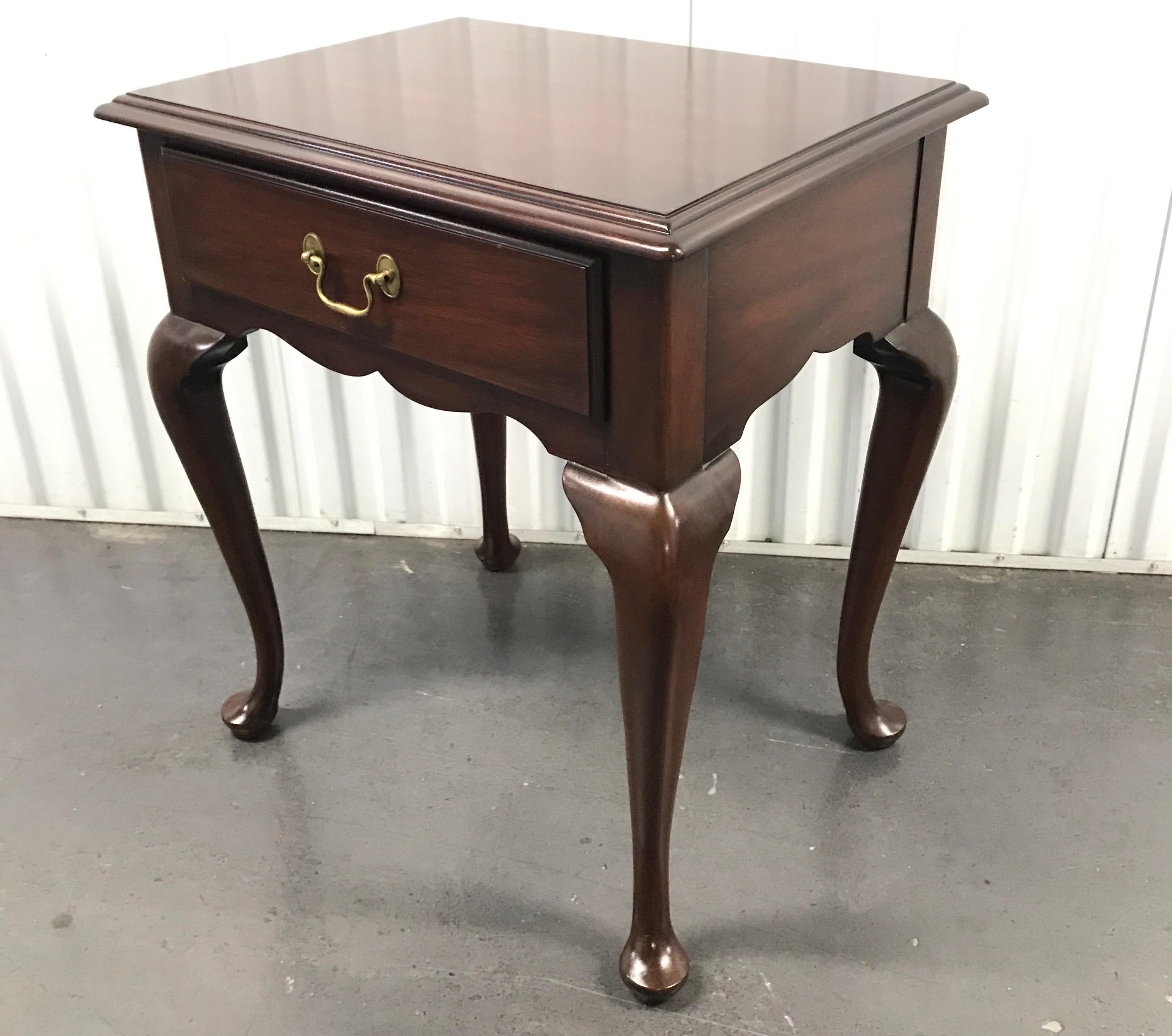 queen anne nightstand