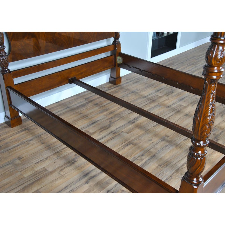 Mahogany Queen Size Four Poster Bed For Sale at 1stDibs